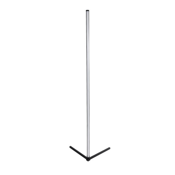 GloboStar® DIGICOLUMN 90763 Μοντέρνο Επιδαπέδιο Φωτιστικό Γραφείου Digital Pixel Symphony Bar LED 16W 1280lm 180° DC 5V με USB 2.0 IP20 – Εναλλαγή Φωτισμού μέσω Τηλεχειριστηρίου – Πολύχρωμα RGB – Dimmable – Μαύρο – Φ3 x Υ165cm – 2 Χρόνια Εγγύηση