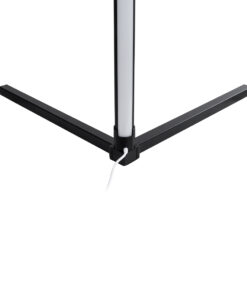 GloboStar® DIGICOLUMN 90763 Μοντέρνο Επιδαπέδιο Φωτιστικό Γραφείου Digital Pixel Symphony Bar LED 16W 1280lm 180° DC 5V με USB 2.0 IP20 – Εναλλαγή Φωτισμού μέσω Τηλεχειριστηρίου – Πολύχρωμα RGB – Dimmable – Μαύρο – Φ3 x Υ165cm – 2 Χρόνια Εγγύηση