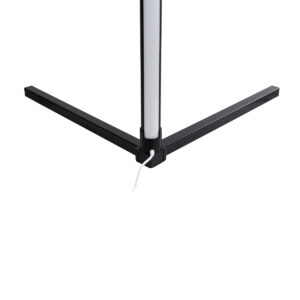 GloboStar® DIGICOLUMN 90763 Μοντέρνο Επιδαπέδιο Φωτιστικό Γραφείου Digital Pixel Symphony Bar LED 16W 1280lm 180° DC 5V με USB 2.0 IP20 – Εναλλαγή Φωτισμού μέσω Τηλεχειριστηρίου – Πολύχρωμα RGB – Dimmable – Μαύρο – Φ3 x Υ165cm – 2 Χρόνια Εγγύηση