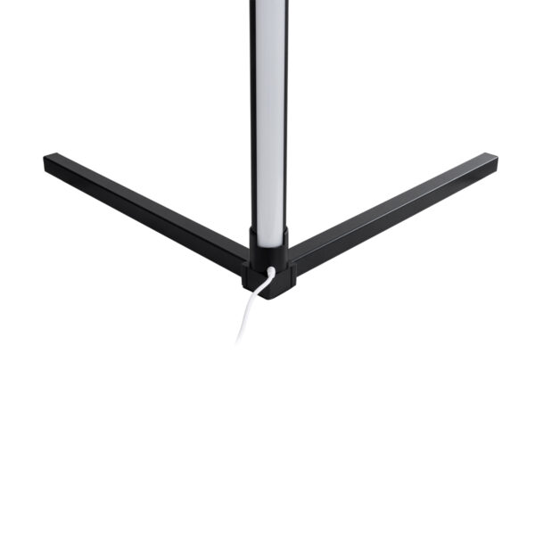 GloboStar® DIGICOLUMN 90763 Μοντέρνο Επιδαπέδιο Φωτιστικό Γραφείου Digital Pixel Symphony Bar LED 16W 1280lm 180° DC 5V με USB 2.0 IP20 – Εναλλαγή Φωτισμού μέσω Τηλεχειριστηρίου – Πολύχρωμα RGB – Dimmable – Μαύρο – Φ3 x Υ165cm – 2 Χρόνια Εγγύηση