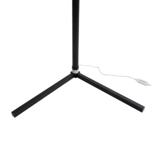 GloboStar® DIGICOLUMN 90763 Μοντέρνο Επιδαπέδιο Φωτιστικό Γραφείου Digital Pixel Symphony Bar LED 16W 1280lm 180° DC 5V με USB 2.0 IP20 – Εναλλαγή Φωτισμού μέσω Τηλεχειριστηρίου – Πολύχρωμα RGB – Dimmable – Μαύρο – Φ3 x Υ165cm – 2 Χρόνια Εγγύηση