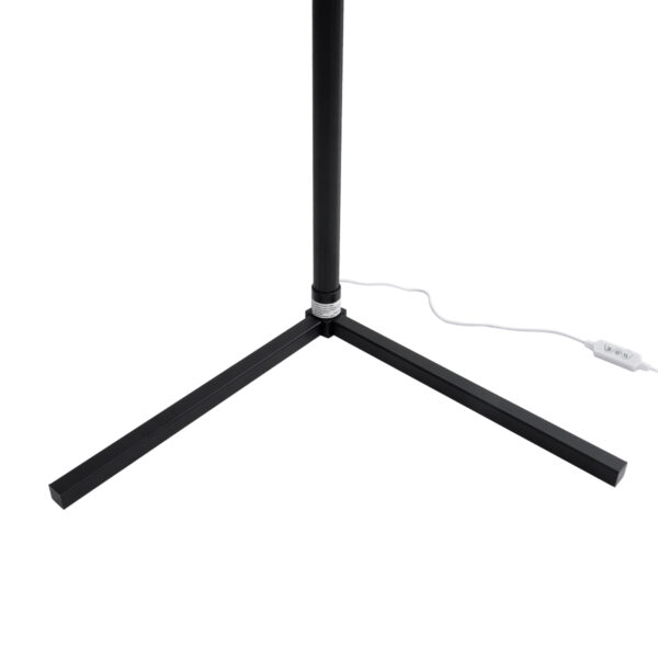 GloboStar® DIGICOLUMN 90763 Μοντέρνο Επιδαπέδιο Φωτιστικό Γραφείου Digital Pixel Symphony Bar LED 16W 1280lm 180° DC 5V με USB 2.0 IP20 – Εναλλαγή Φωτισμού μέσω Τηλεχειριστηρίου – Πολύχρωμα RGB – Dimmable – Μαύρο – Φ3 x Υ165cm – 2 Χρόνια Εγγύηση