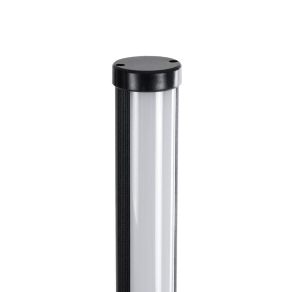 GloboStar® DIGICOLUMN 90763 Μοντέρνο Επιδαπέδιο Φωτιστικό Γραφείου Digital Pixel Symphony Bar LED 16W 1280lm 180° DC 5V με USB 2.0 IP20 – Εναλλαγή Φωτισμού μέσω Τηλεχειριστηρίου – Πολύχρωμα RGB – Dimmable – Μαύρο – Φ3 x Υ165cm – 2 Χρόνια Εγγύηση
