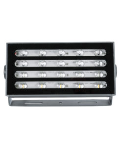 GloboStar® FLOOD-KENA 90765 Προβολέας Wall Washer για Φωτισμό Κτιρίων LED 40W 3400lm 120° AC 220-240V Αδιάβροχο IP67 Μ31 x Π10 x Υ17cm RGBW – Γκρι Ανθρακί – 3 Years Warranty