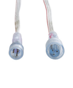 GloboStar® CON-NEONIO 90769 Σετ Αδιάβροχων IP68 Καλωδίων Σύνδεσης για όλες τις NEONIO Digital Neon Flex LED 14.4W/m 12VDC – Διάφανα – Φ1.5 x Μήκος Καλωδίου 15cm
