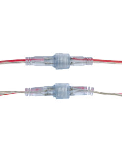 GloboStar® CON-NEONIO 90769 Σετ Αδιάβροχων IP68 Καλωδίων Σύνδεσης για όλες τις NEONIO Digital Neon Flex LED 14.4W/m 12VDC – Διάφανα – Φ1.5 x Μήκος Καλωδίου 15cm