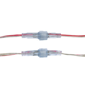 GloboStar® CON-NEONIO 90769 Σετ Αδιάβροχων IP68 Καλωδίων Σύνδεσης για όλες τις NEONIO Digital Neon Flex LED 14.4W/m 12VDC – Διάφανα – Φ1.5 x Μήκος Καλωδίου 15cm