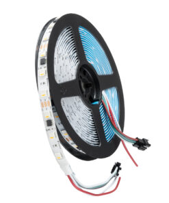 GloboStar® DIGIPRO 90773 Ψηφιακή Ταινία LED SMD 5050 12W/m 60LED/m 20PIXEL/m SPI/TTL Protocol IC TM1814/UCS1912/UCS2912 1200lm/m 120° DC 12V IP20 Πολύχρωμη RGB+WW – Dimmable – Λευκό Σώμα – Μ5000 x Π10 x Υ2mm – Συσκευασία 5 Μέτρων – 5 Χρόνια Εγγύηση