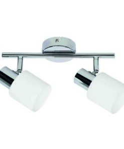 InLight Επιτοίχιο σποτ από μέταλλο σε χρώμιο απόχρωση 2XE14 D:27cm (9079-2Φ-Χρώμιο)