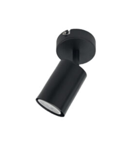 InLight Επιτοίχιο σποτ από μέταλλο σε μαύρη απόχρωση (9081-1)