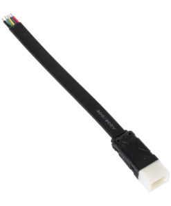 GloboStar® 90816 Ταχυσύνδεσμος Τροφοδοσίας για Wall Washer Tube IP65 – 5 Καλώδια +/- σε Power Connector 5 PIN Male για Πολύχρωμα RGB+RGBW