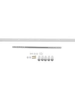 DIY Ροζέτα Φωτιστικού Λευκή Ορθογώνια 1500x50mm με 5 Τρύπες GloboStar 90827
