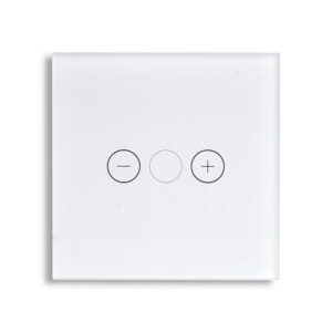 ΓΥΑΛΙΝΟ ΠΑΝΕΛ DIMMER ΑΦΗΣ ΑΣΠΡΟ ΧΡΩΜΑ EUROLAMP – 152-60683