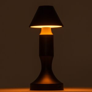 GloboStar® LUNNA 76478 Μοντέρνο Επιτραπέζιο Φωτιστικό Πορτατίφ LED 1.5W 105lm 120° DC 5V Επαναφορτιζόμενο με Μπαταρία Li-ion 1800mAh – Διακόπτη Αφής με 3 Εναλλαγές Φωτισμού CCT Θερμό – Φυσικό – Ψυχρό 1500K – 4500K – 6000K Dimmable – D9 x 23cm – Ασημί