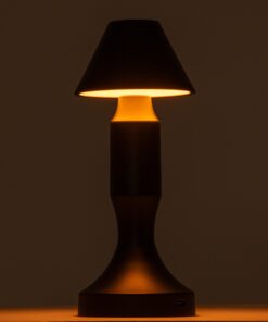 GloboStar® LUNNA 76476 Μοντέρνο Επιτραπέζιο Φωτιστικό Πορτατίφ LED 1.5W 105lm 120° DC 5V Επαναφορτιζόμενο με Μπαταρία Li-ion 1800mAh – Διακόπτη Αφής με 3 Εναλλαγές Φωτισμού CCT Θερμό – Φυσικό – Ψυχρό 1500K – 4500K – 6000K Dimmable – D9 x 23cm – Λευκό