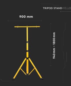 Κίτρινη Βάση Τρίποδας για LED Προβολείς Αλουμίνιο V-TAC – 9104