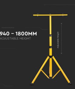 Κίτρινη Βάση Τρίποδας για LED Προβολείς Αλουμίνιο V-TAC – 9104
