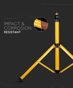 Κίτρινη Βάση Τρίποδας για LED Προβολείς Αλουμίνιο V-TAC – 9104