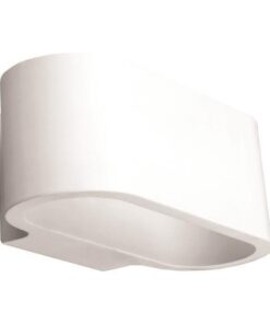 ΑΠΛΙΚΑ ΤΟΙΧΟΥ ΟΒΑΛ SMALL ΓΥΨΙΝΗ G9 1x6W 180x95x90 EUROLAMP 147-53304