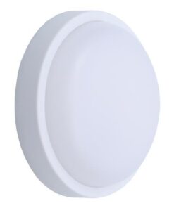 ΦΩΤΙΣΤΙΚΟ ΤΟΙΧΟΥ ΣΤΡΟΓΓΥΛΟ LED 18W Φ200×55 3000K IP54 ΛΕΥΚΟ PLUS EUROLAMP 145-20017