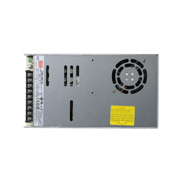 GloboStar® LRS-450-24 90787 MEANWELL Ρυθμιζόμενο Μεταλλικό Τροφοδοτικό PELV για Προϊόντα LED 450W 18.8A – AC 220-240V σε DC 24V – Ρυθμιζόμενο από 21.6VDC έως 28.8VDC – IP20 Μ22.5 x Π12.4 x Υ3.5cm – 3 Years Warranty