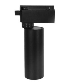 Globostar 60805 Μονοφασικό Bridgelux COB LED Μάυρο Φωτιστικό Σποτ Ράγας 10W 230V 1200lm 30° Θερμό Λευκό 3000k