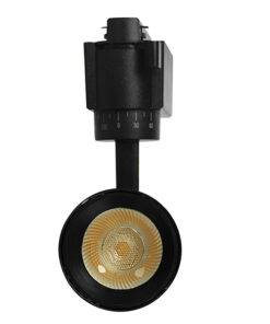 Globostar 60805 Μονοφασικό Bridgelux COB LED Μάυρο Φωτιστικό Σποτ Ράγας 10W 230V 1200lm 30° Θερμό Λευκό 3000k