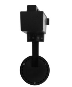 Globostar 60805 Μονοφασικό Bridgelux COB LED Μάυρο Φωτιστικό Σποτ Ράγας 10W 230V 1200lm 30° Θερμό Λευκό 3000k