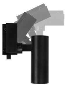 Globostar 60805 Μονοφασικό Bridgelux COB LED Μάυρο Φωτιστικό Σποτ Ράγας 10W 230V 1200lm 30° Θερμό Λευκό 3000k