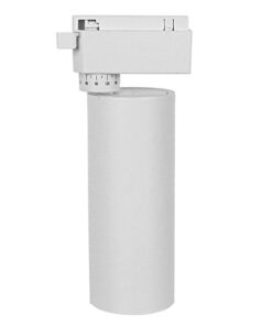 Globostar S-40018 Μονοφασικό Bridgelux COB LED Λευκό Φωτιστικό Σποτ Ράγας 20W 230V 2400lm 30° Θερμό Λευκό 3000k