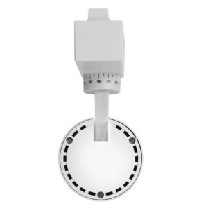 Globostar S-40018 Μονοφασικό Bridgelux COB LED Λευκό Φωτιστικό Σποτ Ράγας 20W 230V 2400lm 30° Θερμό Λευκό 3000k