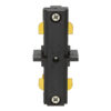 GloboStar S-40046 Διφασικός Connector 3 Καλωδίων Συνδεσμολογίας Γιώτα (Ι) για Μαύρη Ράγα Οροφής