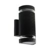 Φωτιστικό Τοίχου 2xE27 Μαύρο Οβαλ V-TAC IP44 – 93573