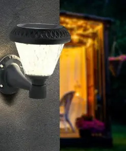 LED Ηλιακό Φαναράκι Τοίχου με RF Control V-TAC IP44 Μαύρο Σώμα CCT – 93575