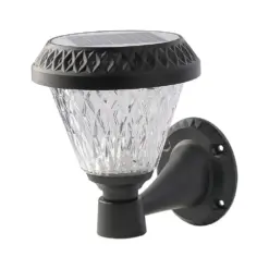 LED Ηλιακό Φαναράκι Τοίχου με RF Control V-TAC IP44 Μαύρο Σώμα CCT – 93575