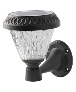 LED Ηλιακό Φαναράκι Τοίχου με RF Control V-TAC IP44 Μαύρο Σώμα CCT – 93575