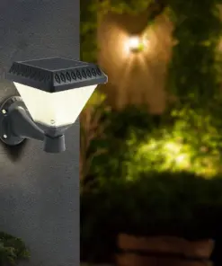 LED Ηλιακό Φαναράκι Τοίχου με RF Control V-TAC IP44 Μαύρο Σώμα CCT – 93578