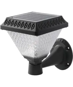 LED Ηλιακό Φαναράκι Τοίχου με RF Control V-TAC IP44 Μαύρο Σώμα CCT – 93578