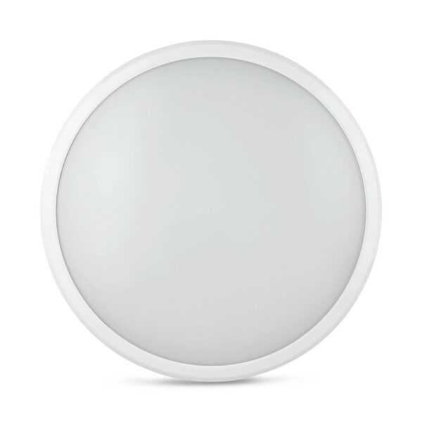 LED Πλαφονιέρα Λευκή με Ανιχνευτή Κίνησης 12W V-TAC PRO Samsung Chip 1440lm Φ270 Ψυχρό 6400K – 938