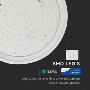 LED Πλαφονιέρα Λευκή με Ανιχνευτή Κίνησης 12W V-TAC PRO Samsung Chip 1440lm Φ270 Ψυχρό 6400K – 938