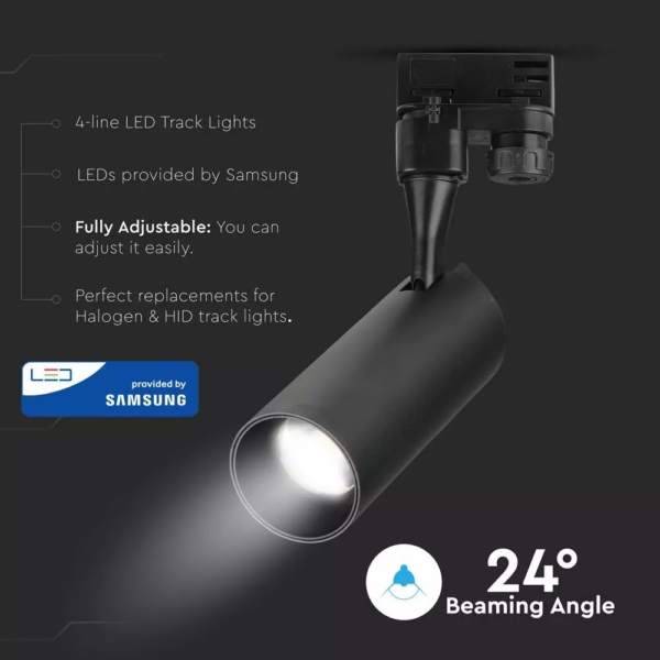 LED φωτιστικό ράγας COB 18W V-TAC PRO Samsung Chip 3000K Θερμό λευκό – 939