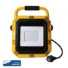 LED Φορητός Προβολέας με 3m Καλώδιο&Πρίζα 50W V-TAC PRO Samsung Chip 4000lm Κίτρινο-Μαύρο 100° IP44 Φυσικό Λευκό 4000K – 945