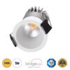 GloboStar® MICRO-S 60237 Χωνευτό LED Spot Downlight TrimLess Φ4cm 5W 625lm 38° AC 220-240V IP20 Φ4 x Υ5.9cm – Στρόγγυλο – Λευκό – Θερμό Λευκό 2700K – Bridgelux COB – 5 Years Warranty