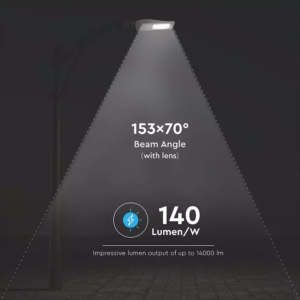 LED φωτιστικό δρόμου, V-TAC PRO Samsung Chip (CLASS I, INVENTRONICS DRIVER), 100W 5700Κ (140LM/W) – 954