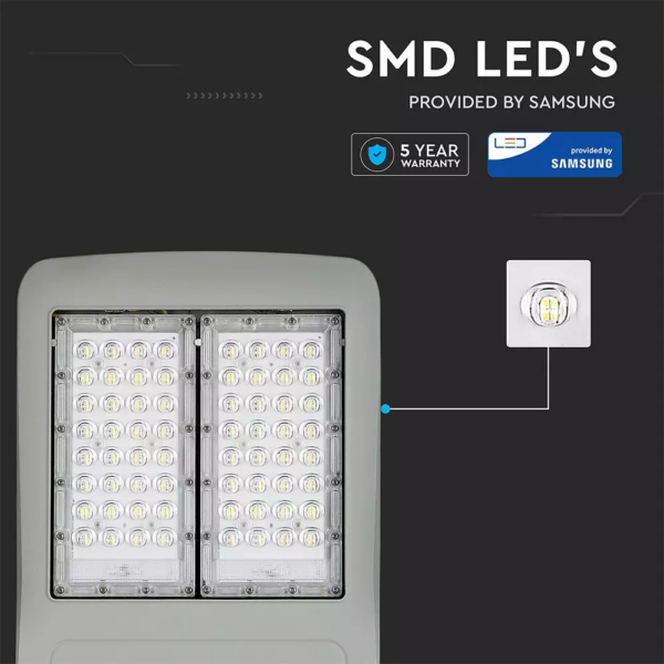 LED φωτιστικό δρόμου, V-TAC PRO Samsung Chip (CLASS I, INVENTRONICS DRIVER), 100W 5700Κ (140LM/W) – 954