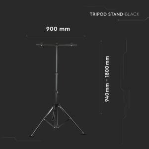 Μαύρη Βάση για LED Προβολείς Αλουμίνιο V-TAC – 9546