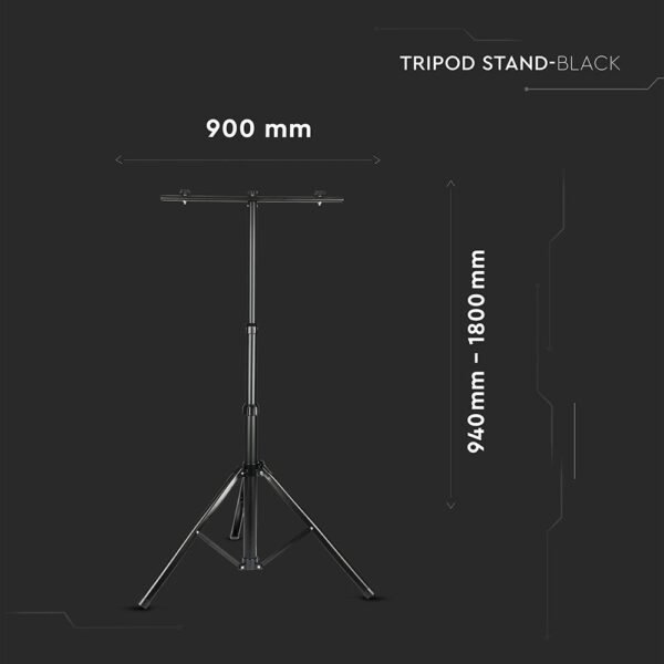 Μαύρη Βάση για LED Προβολείς Αλουμίνιο V-TAC – 9546