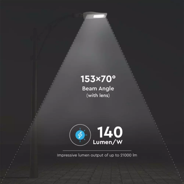 LED φωτιστικό δρόμου, V-TAC PRO Samsung Chip (CLASS I, INVENTRONICS DRIVER), 150W 5700Κ (140LM/W) – 955