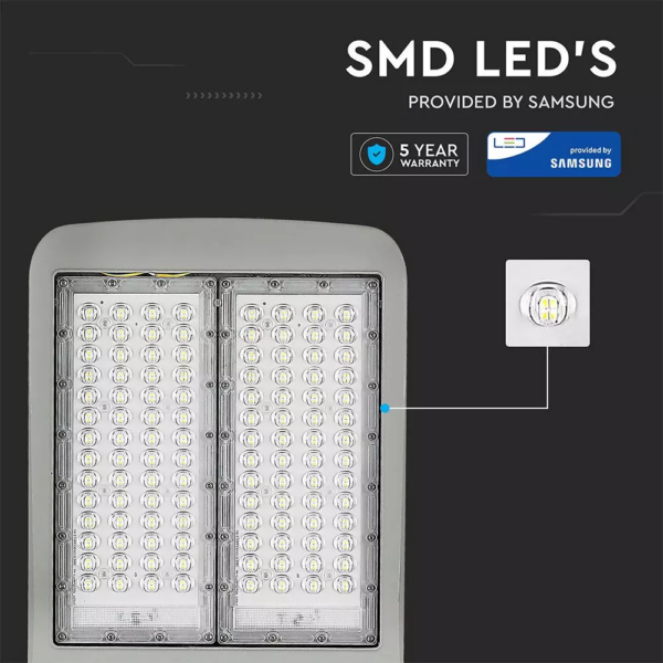LED φωτιστικό δρόμου, V-TAC PRO Samsung Chip (CLASS I, INVENTRONICS DRIVER), 150W 5700Κ (140LM/W) – 955