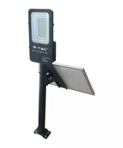 LED ηλιακό φωτιστικό δρόμου 50W ψυχρό λευκό 6000K μαύρο σώμα V-TAC – 95509